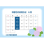 6月の休診日のお知らせ